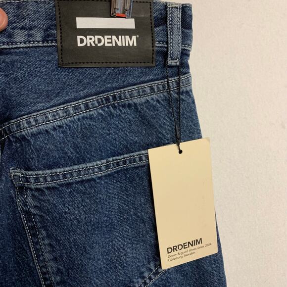 NWT Dr Denim Revolve Echo Spiral Cut Boulder Dark Wash Retro High Rise Wide Leg - Picture 3 of 8